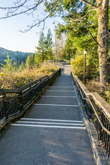 Obraz premium Snoqualmie Falls Walkway Scene