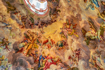 Kuppelfresko der Karlskirche Wien