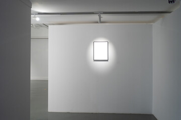 empty frame in gallery