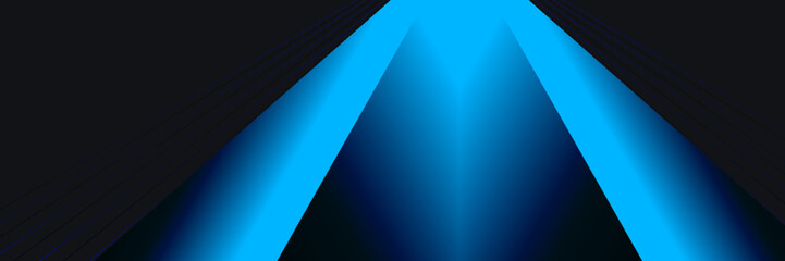 Modern abstract blue black banner background with light multiply and shiny effect vector illustration