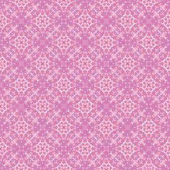 abstract pink shading tracery fabric ethnic seamless pattern background, floral star decoration textile art fashion design.