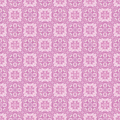 abstract pink and white flower tracery fabric ethnic seamless pattern background, floral star decoration textile art fashion design.
