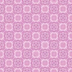 abstract pink and white flower tracery fabric ethnic seamless pattern background, floral star decoration textile art fashion design.