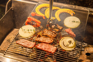  	アウトドア料理　Outdoor lunch at the cottage