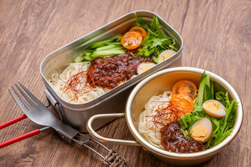  	アウトドア料理　Outdoor lunch at the cottage