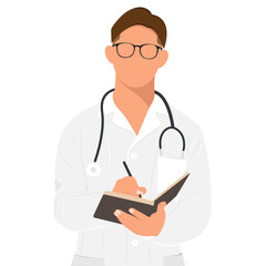 Fototapeta premium doctor with clipboard