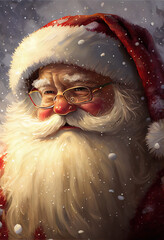 christmas illustration santa claus