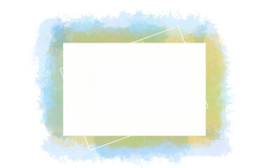 frame with water color