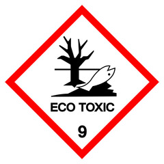 Eco Toxic 9 Symbol Sign, Vector Illustration, Isolate On White Background, Label .EPS10