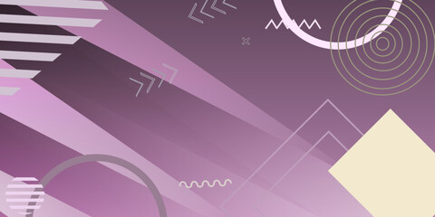 Fototapeta premium Purple simple texture background. Dynamic 3D background minimal modern concept simple memphis