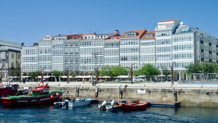Boats, city A Coruña, Spain 
