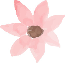 Watercolor Single Flowers 