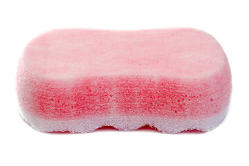 pink sponge isolated, png file