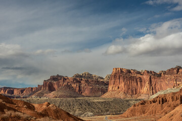 Castle and Navajo Knob in Capitol Reef