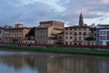 Fototapeta na wymiar View of the town Florence; Italy. Panorama. Background. 