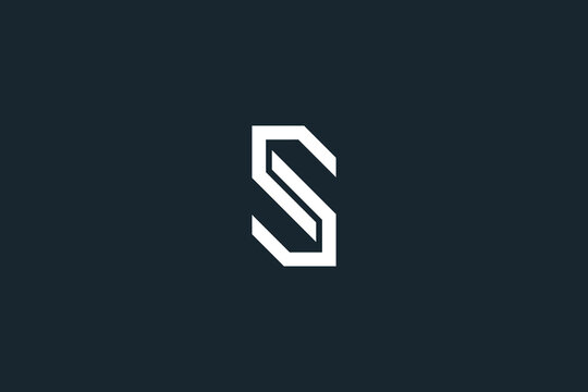 Abstract SJ, JS, S, J Letters Logo Initial Based Monogram Icon Vector.