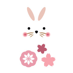 Rabbit doll   2023 Japanese new year   , year of the Rabbit Bunny good luck charms. PNG