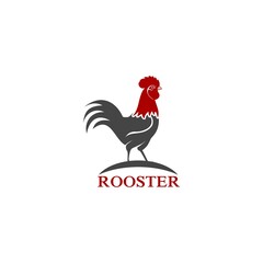 Rooster bird icon logo isolated on white background
