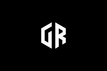 Alphabet letters RG, GR, R, G business Logo Initial Based Monogram Icon Vector. - obrazy, fototapety, plakaty