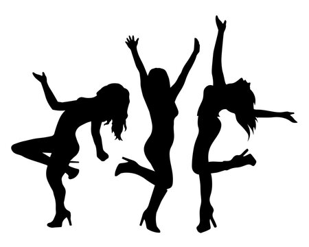 Sexy girl dancing SVG, Erotic dancer SVG, Sexy woman SVG,  Girl silhouette, Dancing girls vector, Cut file SVG