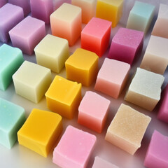 Colorful soap bars, handmade natural zero waste soap, spa and skincare small business idea, solid soap
