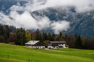 Countryside view on Bavaria Alpins of Germany