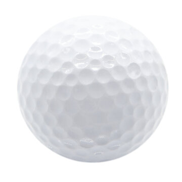 a single white golf ball