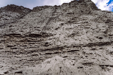 Rocky textured mountains