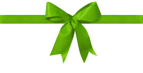Beautiful gift bow green, exempted.