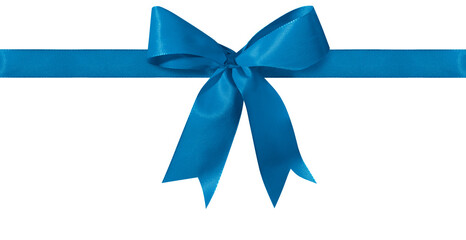 Beautiful gift bow blue, exempted.