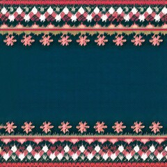 AI-generated Image Of An Ugly Christmas Sweater Greeting Card Frame Background