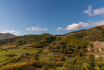 Molise, Italy.  Spectacular autumn panorama.
