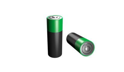 Rendering of AA battery size