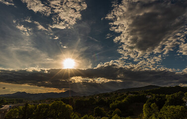 Molise, Italy. Landscape on a late summer afternoon