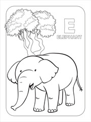 Baby Elephant Coloring Pages
