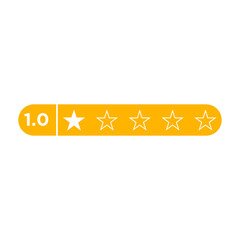 star rating icon vector logo template