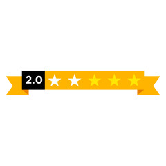 star rating icon vector logo template