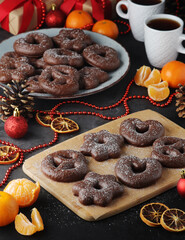 Christmas gingerbread and Christmas and new year decoration