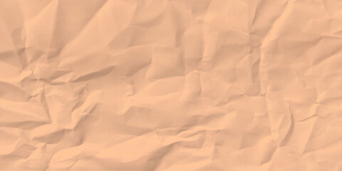 Crumpled brown background paper sheet texture. Old brown wrinkled paper crumpled rough texture background