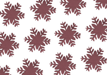 Christmas paper. texture for Christmas paper. snowflakes on a white background. Gift wrapping. packaging background