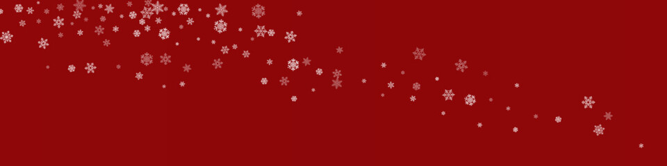 Obraz na płótnie Canvas Silver Snowflake Vector Transparent Panoramic