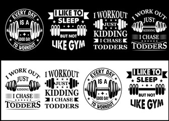 Workout, Gym, Fitness typography vintage print vector
Gym Fitness Workout typography vector print design