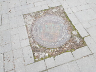 stone pavement in the city