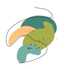 Abstract boho design. Vector illustration of spots for the design of your product, business cards, posters, backgrounds.