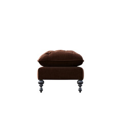 soft pouf isolate on a transparent background, interior furniture, 3D illustration, cg render