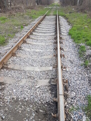 Obraz premium railway in the countryside