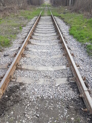 Fototapeta premium railway in the countryside