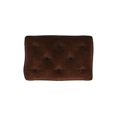 soft pouf isolate on a transparent background, interior furniture, 3D illustration, cg render