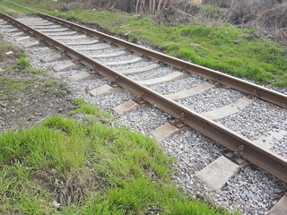 Obraz premium railway in the countryside