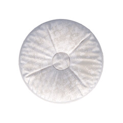 soft pouf isolate on a transparent background, interior furniture, 3D illustration, cg render